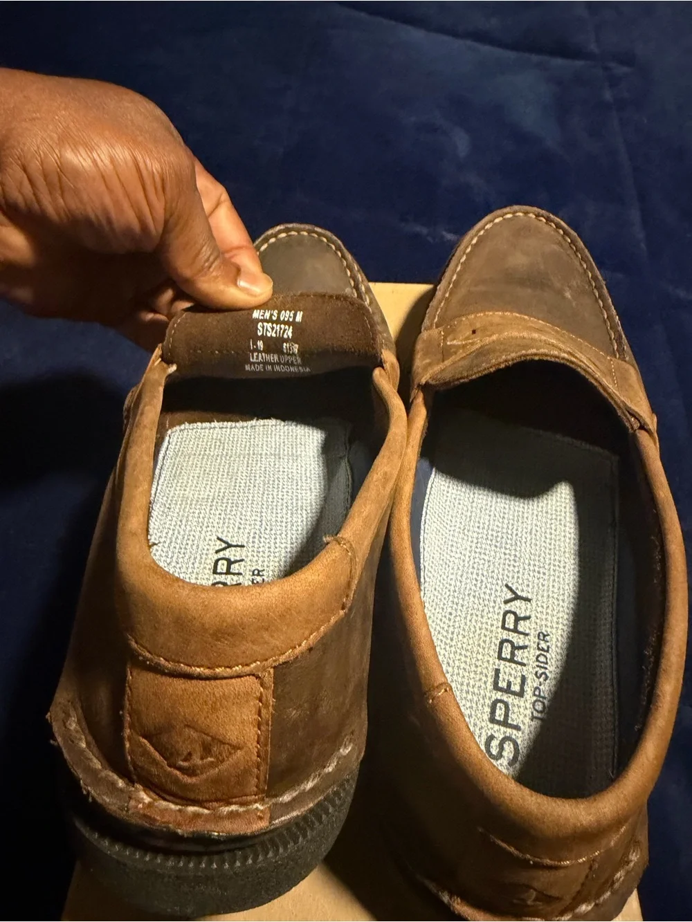 Sperry Brown Leather Penny Boat Shoes